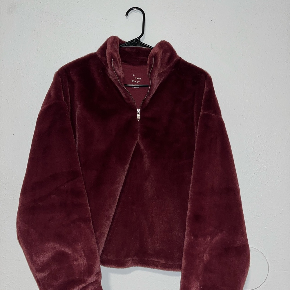 a new day Burgundy Crew Neck Sweater